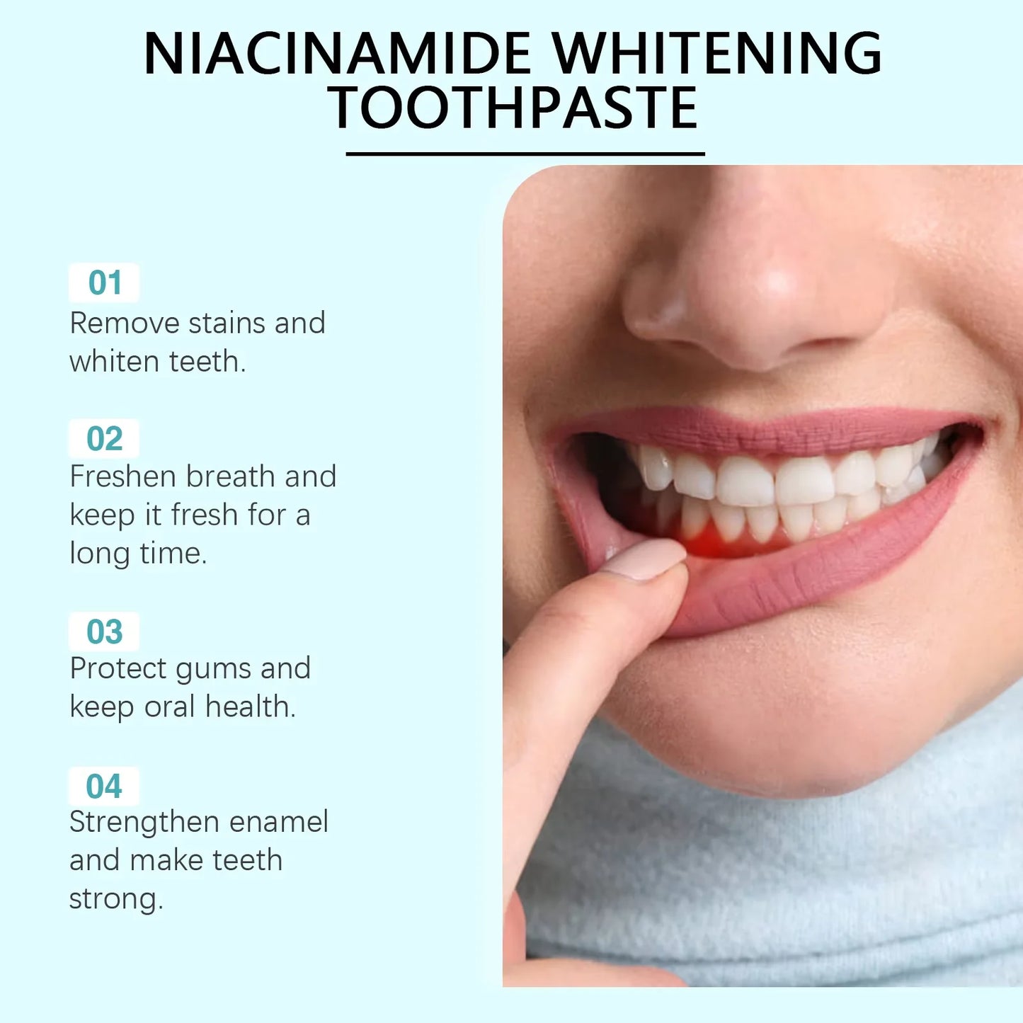 Oralhoe Nicotinamide Whitening Toothpaste | Plaque & Stain Removal Whitening Toothpaste Peaceful Pleasures Health and Wellness