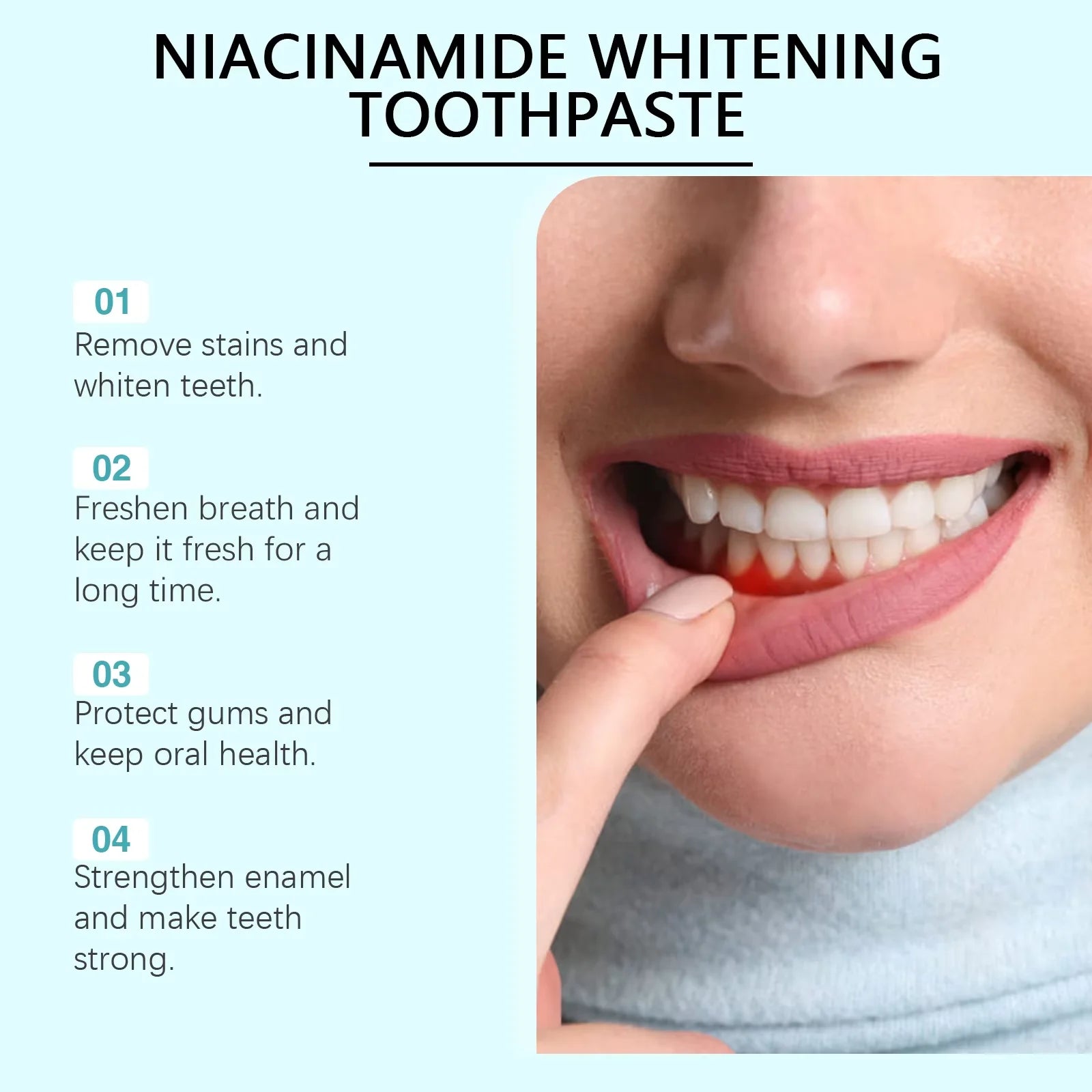 Oralhoe Nicotinamide Whitening Toothpaste | Plaque & Stain Removal Whitening Toothpaste Peaceful Pleasures Health and Wellness