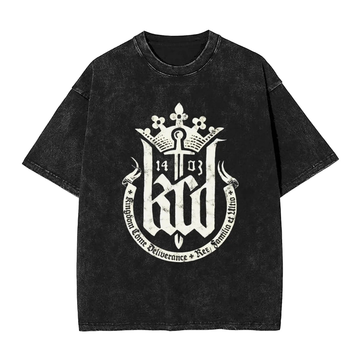 Men's T Shirt Kingdoms Washed T-Shirts Harajuku Come Deliverances Summer Tee Shirt Streetwear Loose Cotton Tops Birthday Gift Peaceful Pleasures Health and Wellness 4 XL