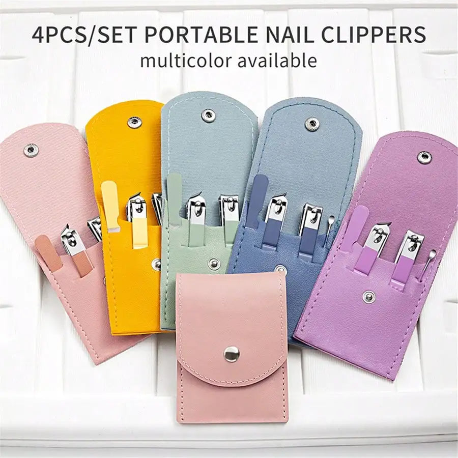 4-Piece Stainless Steel Manicure & Pedicure Grooming Set