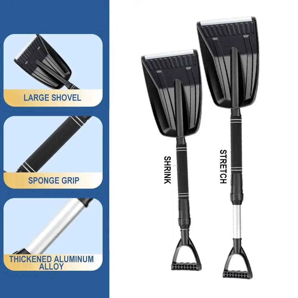 Portable Snow Shovel – Wide Blade, Telescopic & Detachable