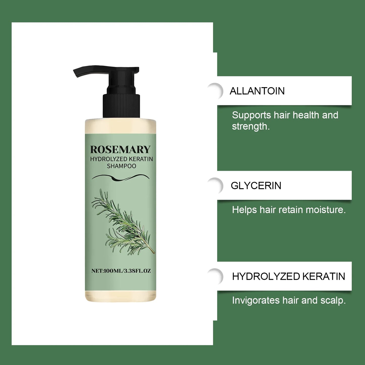 Rosemary Shampoo – Gentle Cleansing, Moisturizing & Shine