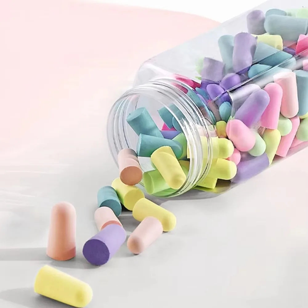 10/24/60pcs Comfortable Earplugs Antinoise Ear Plugs Sleep Noise Reduction Ear Protector for Sleep Soft Foam Earplugs Anti-Noise Peaceful Pleasures Health and Wellness