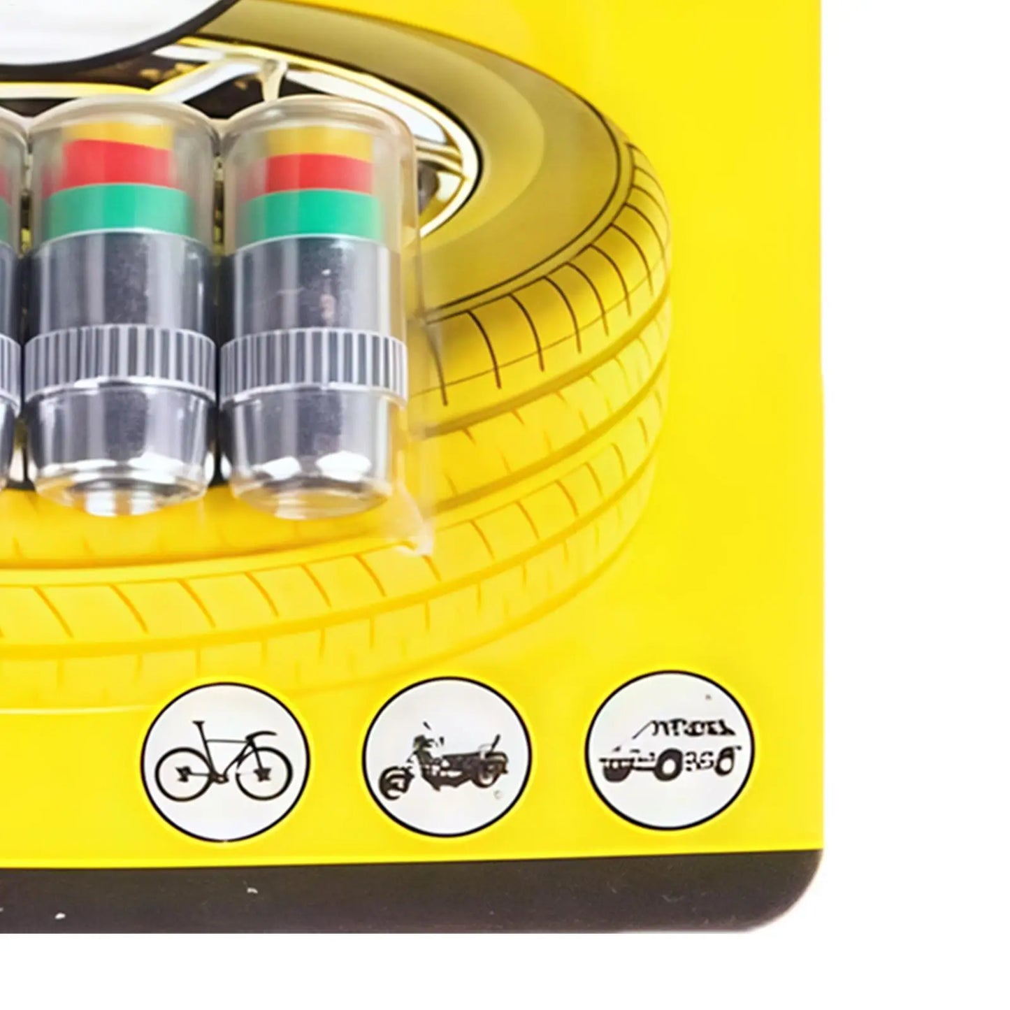 4pcs Tire Pressure Monitoring Caps Indicator Alert Car Monitoring Valve Covers for Long-Distance Travel Motorcycle Truck SUV Peaceful Pleasures Health and Wellness