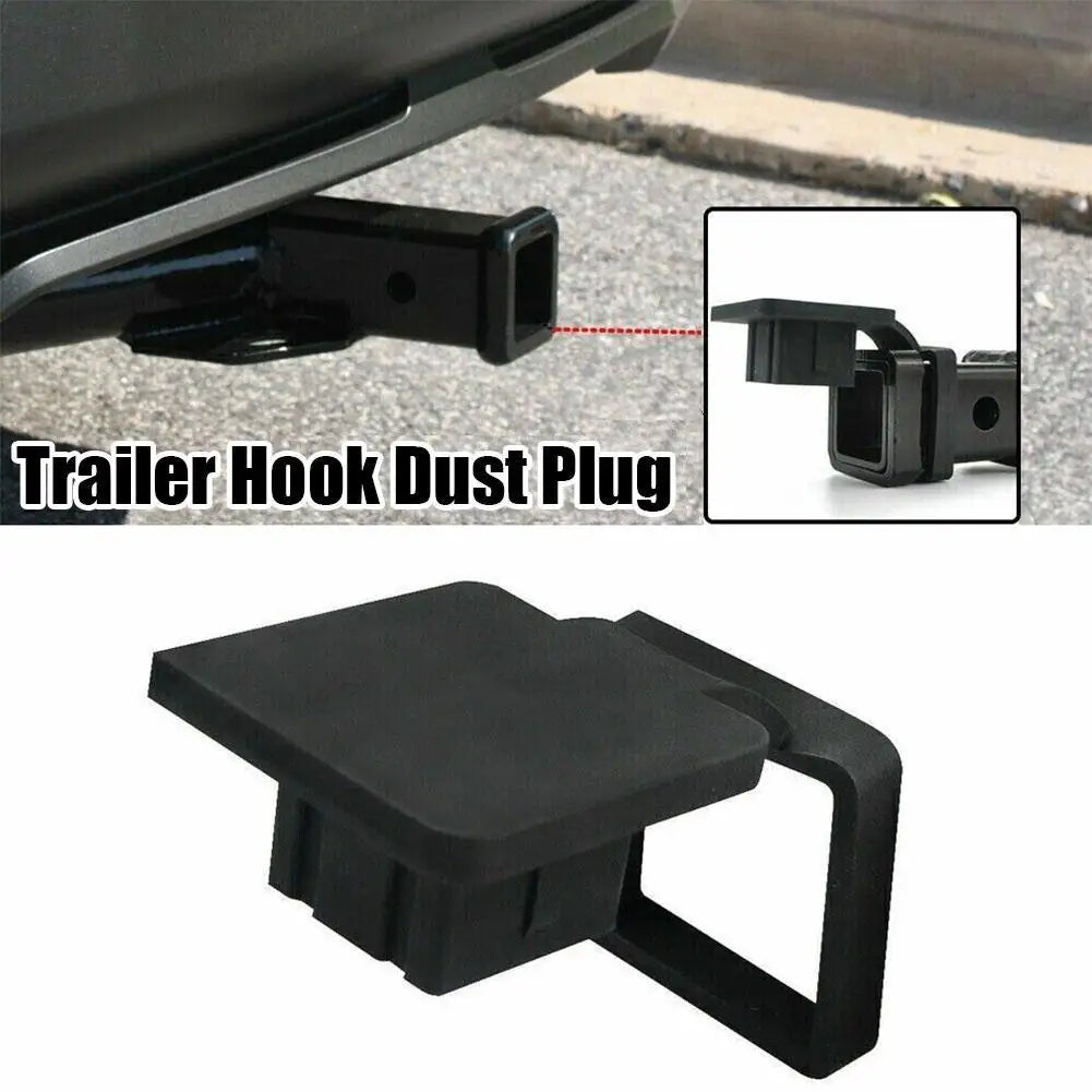 Tow Plug Tube Cap Protector Waterproof Trailer Hitch Cover Dustproof 2 Inch Receiver Auto Square Plug Tow Hook Cover Peaceful Pleasures Health and Wellness