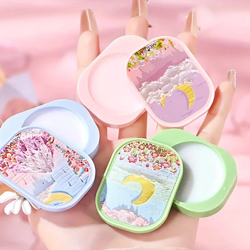 MEIDIAN 3-Piece Floral Solid Balm Perfume Gift Set for Women