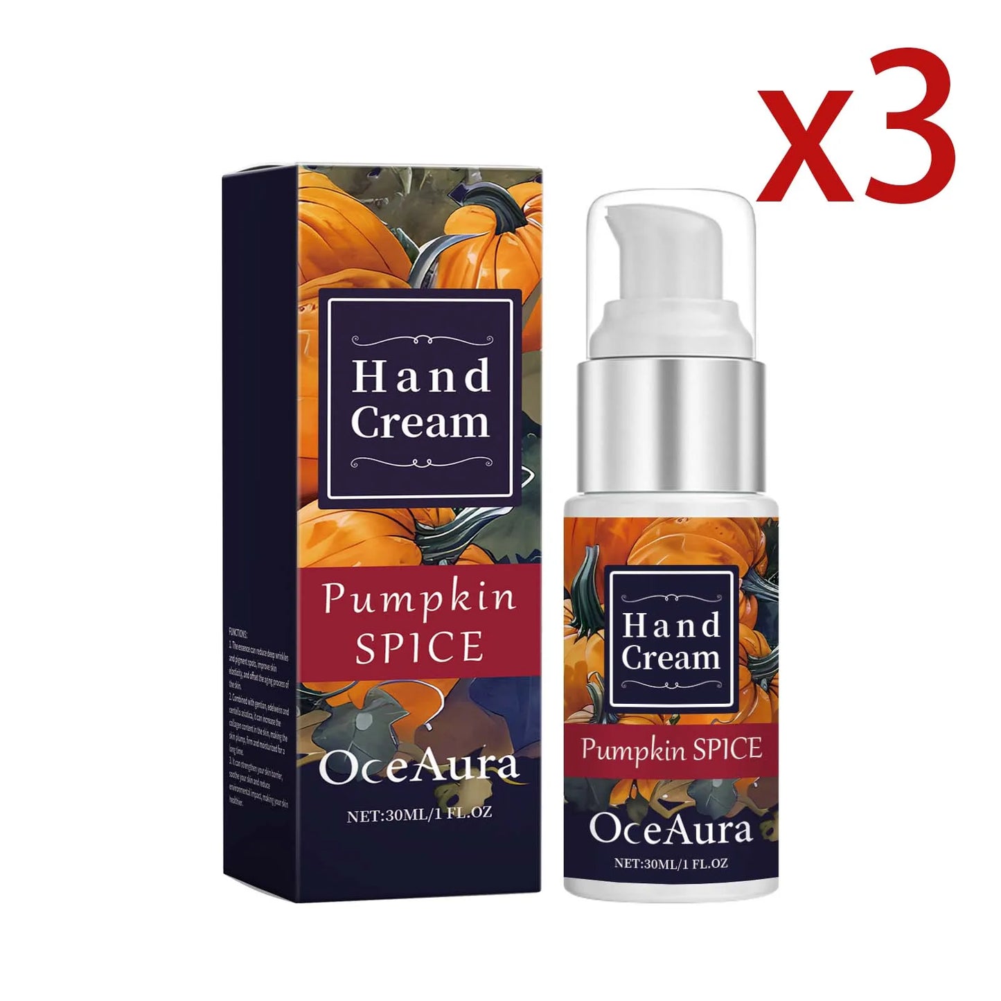 OceAura Pumpkin Collagen Moisturizing Hand Cream 30ml