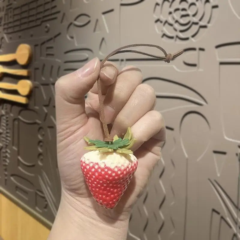 Strawberry Bag Charm – Cute Keychain & Bag Pendant