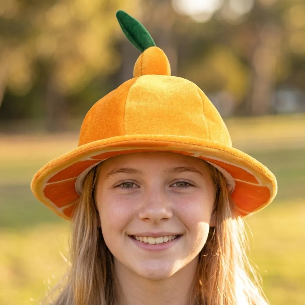 Funny Orange Fruit Bucket Hat | Unisex Novelty Party Cap