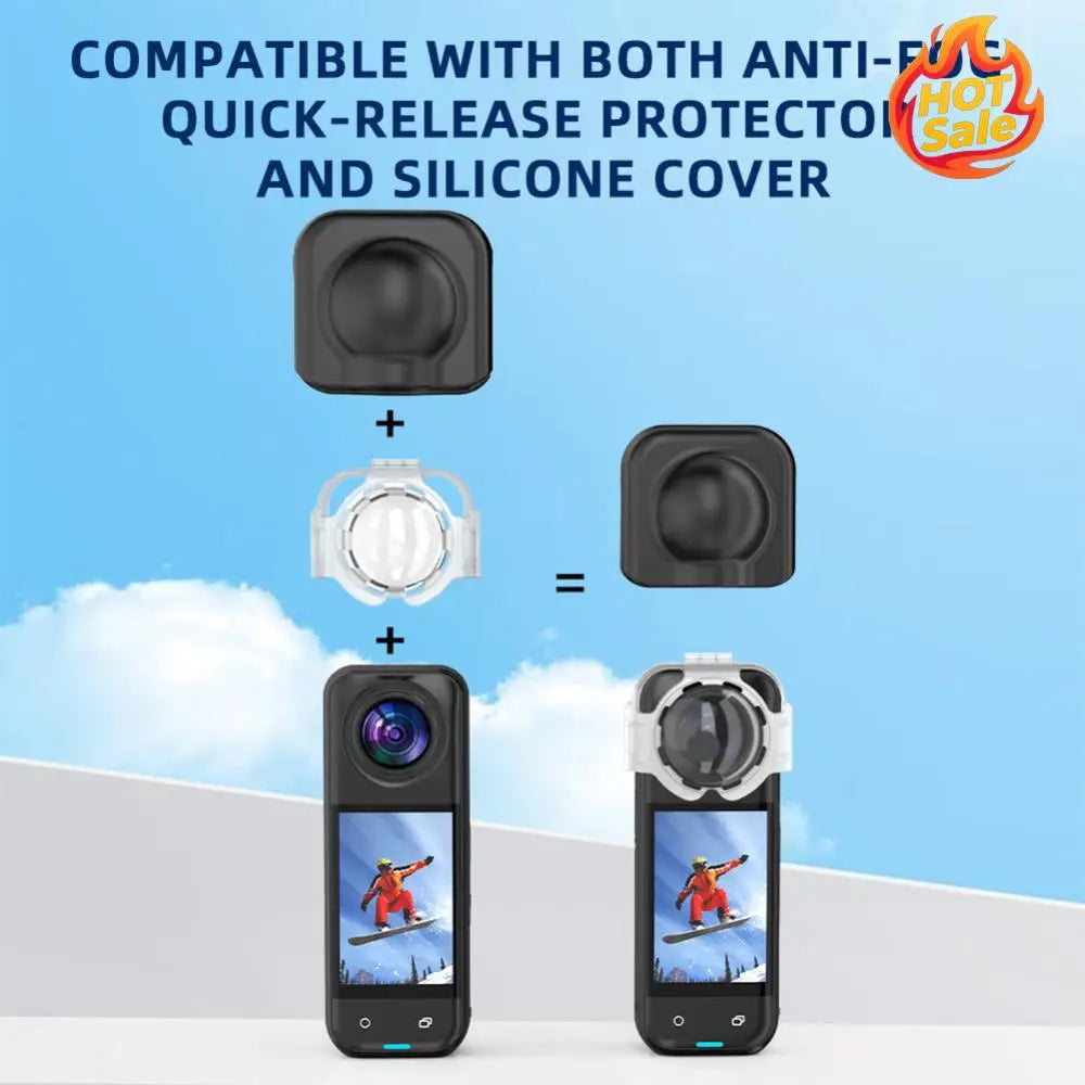 Insta360 X5 Lens Protector Cover – Anti-Scratch PC Guard