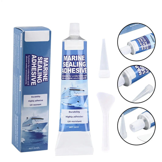Waterproof Marine Adhesive Glue Fast Bonding Sealing for Boat Yacht Ship RV, Heavy Duty Outdoor Beach Repair Peaceful Pleasures Health and Wellness