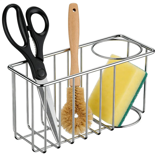 Stainless Steel Sink Sponge Holder & Kitchen Drainer Rack Sink Organizer Rack Oasis Select