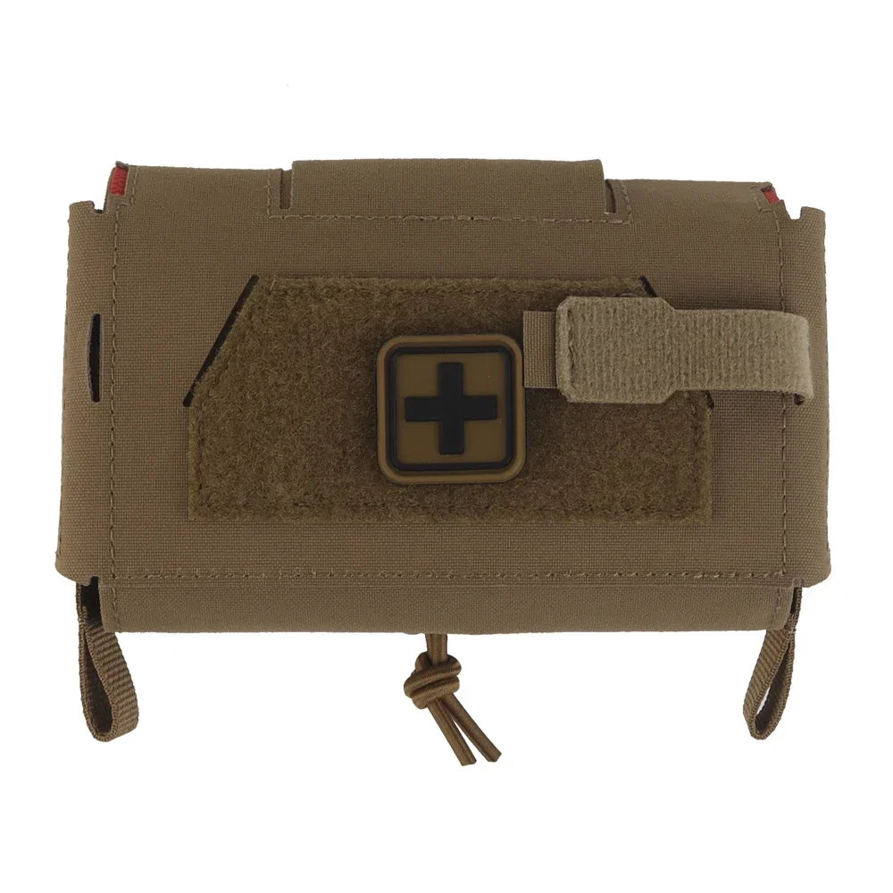 Compact Trauma Kit Tactical IFAK Medical First Aid Kit Pouch Outdoors Hunting Camping Patrol Survival Equipment Agilit Style Peaceful Pleasures Health and Wellness BP-158CB