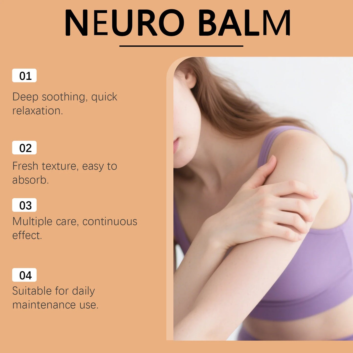 Nerve Relief Balm Fast-Acting Relief Joint Discomfort Deep Penetrate Nourish Knee Shoulder Joint Sport Support Joint Care Cream Peaceful Pleasures Health and Wellness