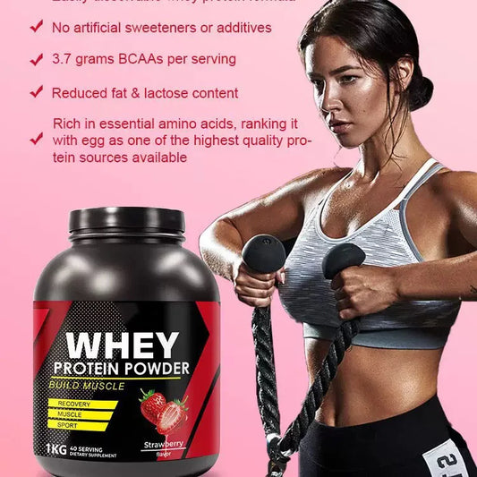 Whey Protein Powder 40 Servings | No Hormones, Multi-Flavor Whey Protein Powder Peaceful Pleasures Health and Wellness