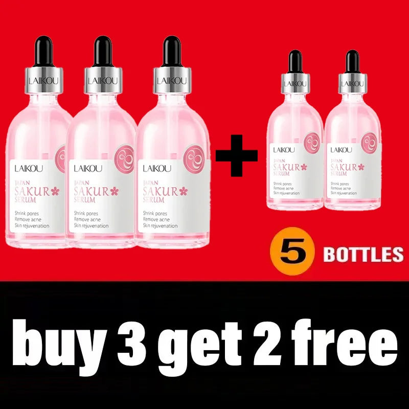 Cherry Blossom essence Moisturizing Facial Care Brightening, Firming, Soothing and Moisturizing Peaceful Pleasures Health and Wellness 5 pcs