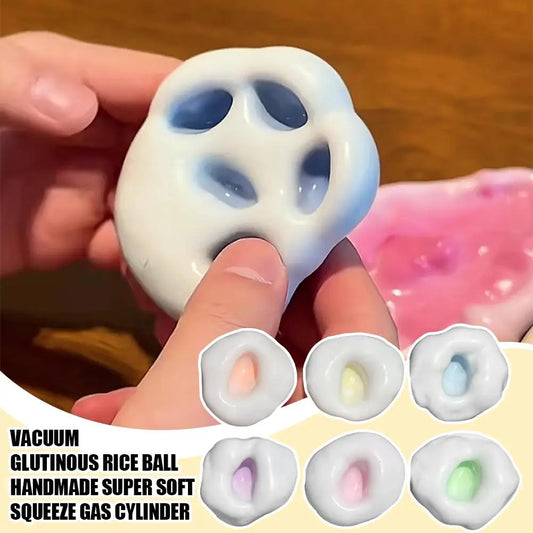 Simulated Ice Skin Handmade Ball Pinching Toy Sticky Suction Finger Stress Relieving Ball for Adults Children To Relieve Anxiety Peaceful Pleasures Health and Wellness