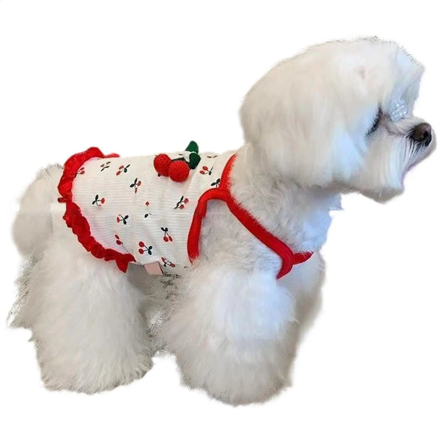 Cherry Breathable Summer Dog Vest for Small Dogs & Cats