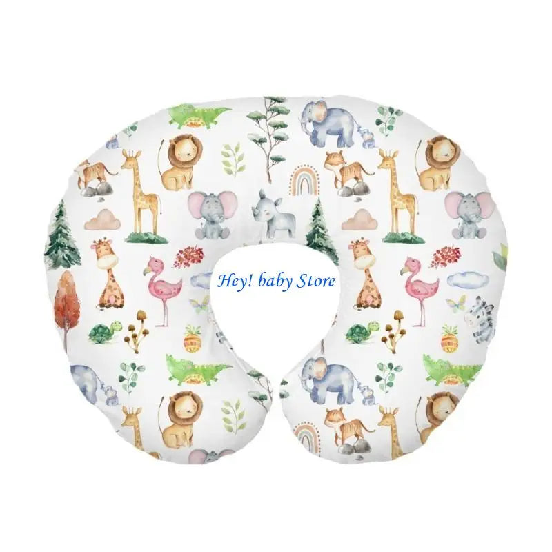 Baby Nursing Pillow Cover | Breathable Cotton, Detachable Sleeve