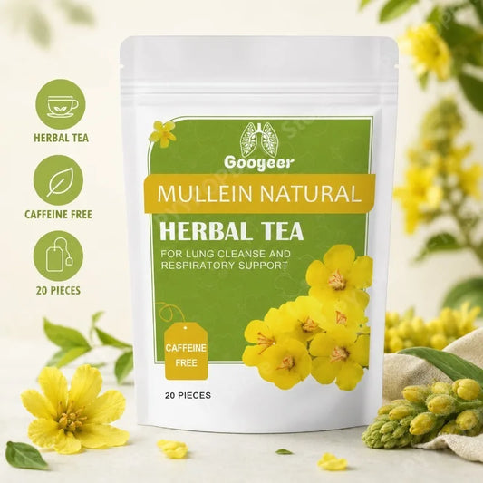 Mullein Herbal Tea – Caffeine-Free Citrus Floral Blend, 20 Bags Herbal Tea Supplement Peaceful Pleasures Health and Wellness
