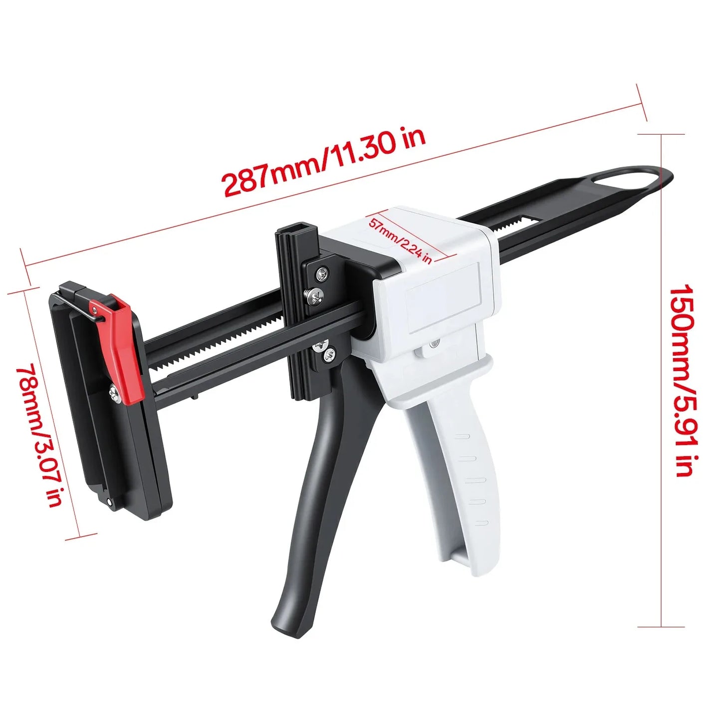 704 Silicone Manual Glue Gun Toothpaste Tube Gun Dispenser Extruder Labor-saving Tool for Caulking Sealant Silicone Glue Peaceful Pleasures Health and Wellness