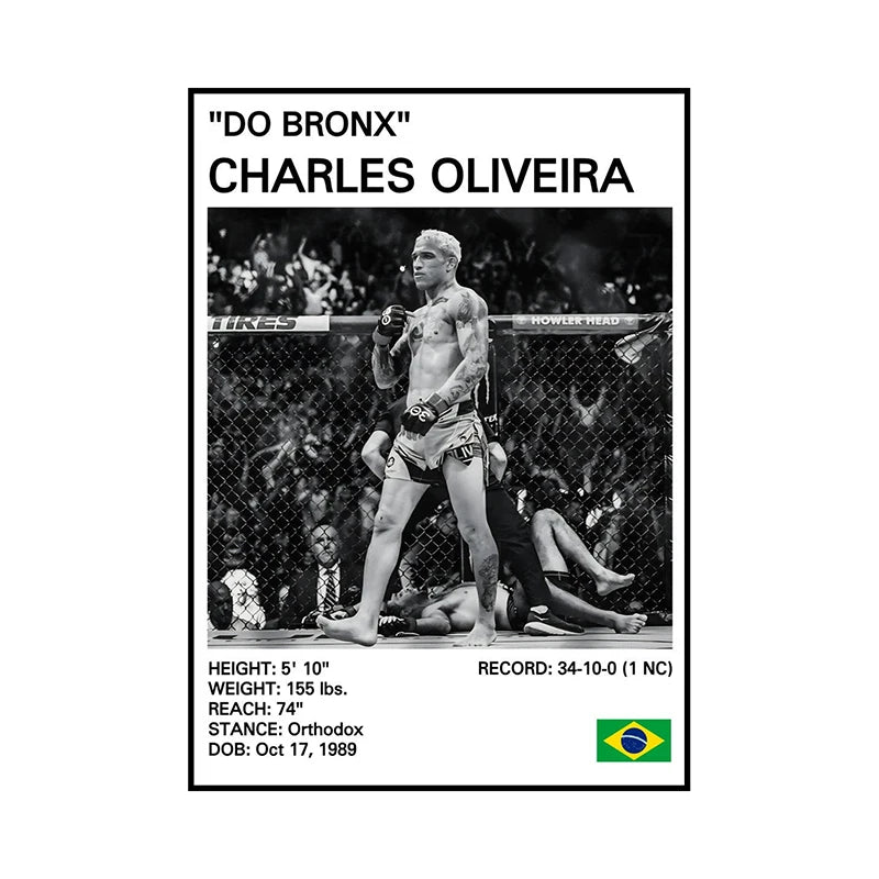 Boxing Legends Black & White Canvas Wall Art – Gym Home Decor