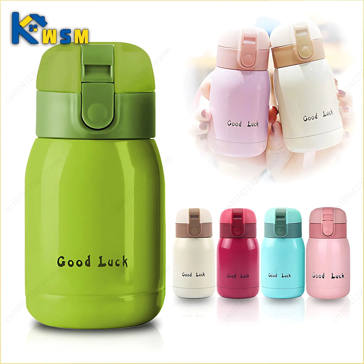 200ml Kids Flip-Top Vacuum Thermos | Stainless Steel Flask