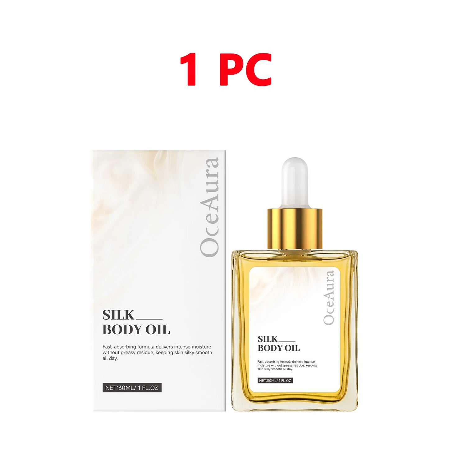 HOEGOA Silk Body Oil – Firming Anti-Aging Dry Oil for Crepey Skin