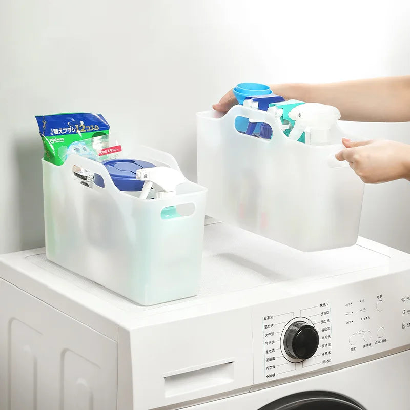 Under Sink Organizer Baskets – 2 or 3 Pack Multi-Purpose Plastic Cabinet Storage for Kitchen & Bathroom