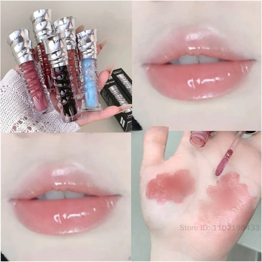 Mirror Shimmer Glass Jelly Lip Gloss | Moisturizing Lip Oil Shimmer Lip Gloss Peaceful Pleasures Health and Wellness