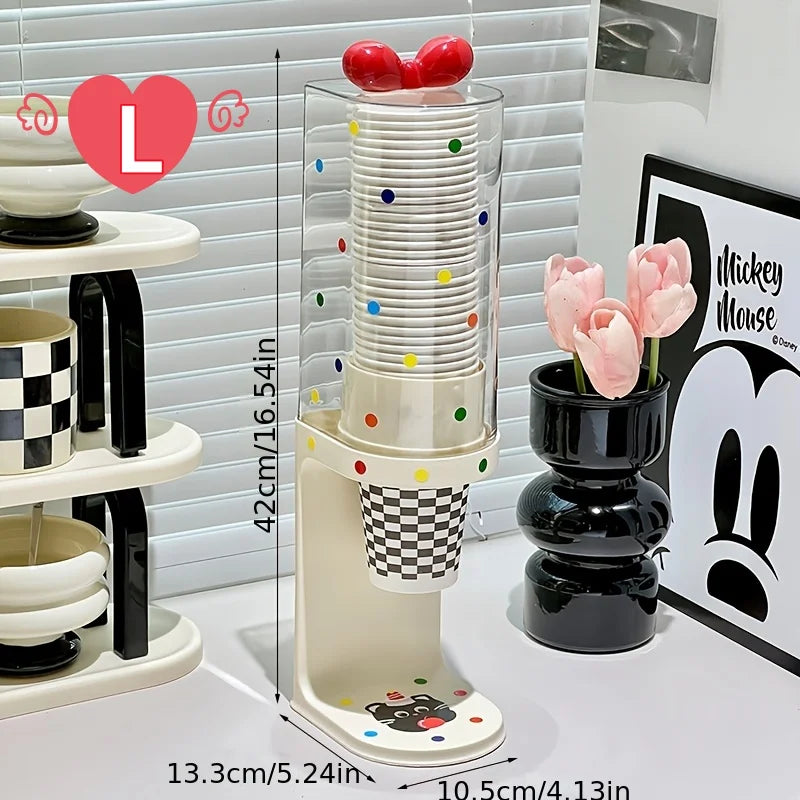 Pull-Type Paper Cup Dispenser | Flat Bottom Disposable Cups