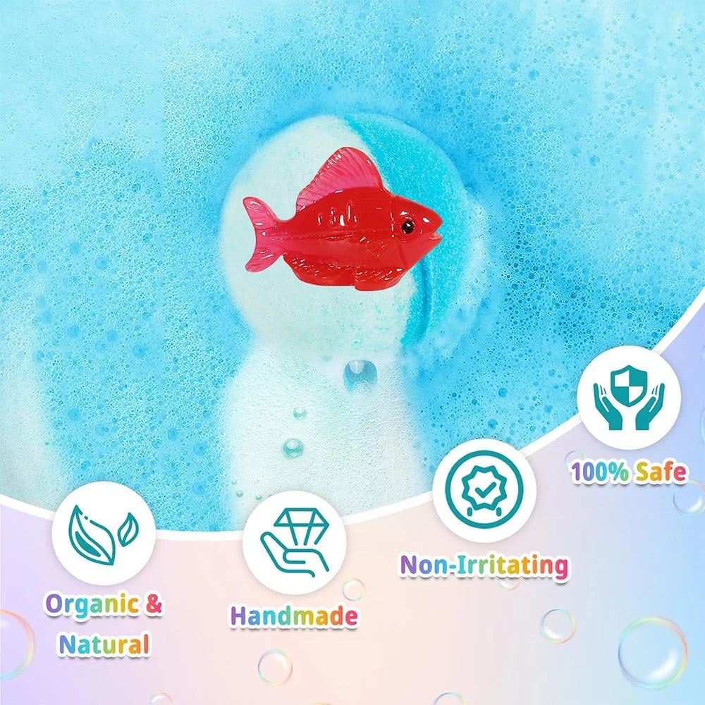 Kids Surprise Bath Balls with Toy Inside – Fun Bubble Bath Set