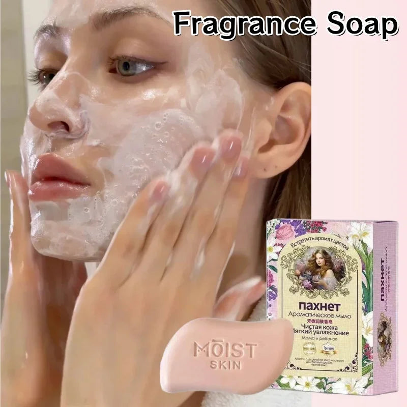 Sweet Peach Handmade Bath Soap Natural Plant Extract Gentle Oil-control Moisturizing Facial Soap Long-lasting Fragrance Soap Peaceful Pleasures Health and Wellness