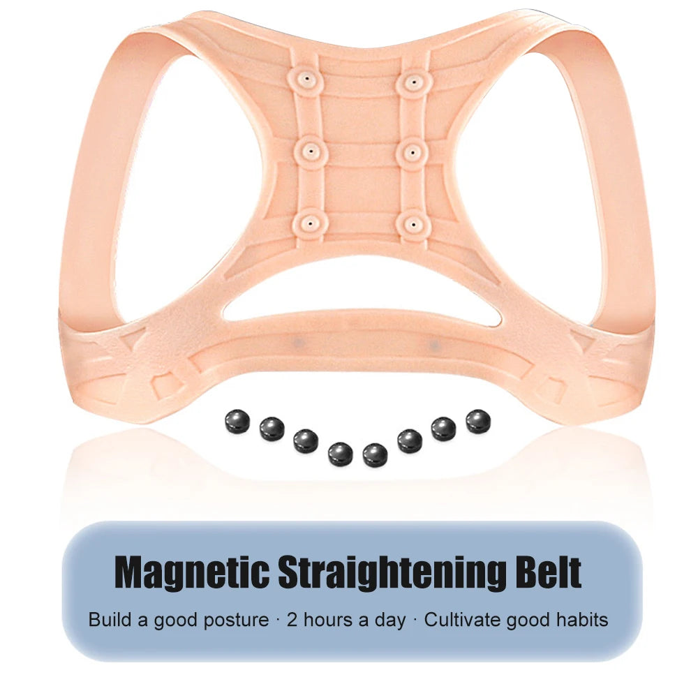 1PCS Silicone Magnetic Posture Corrector for Women & Men, Back Brace, Shoulder Brace, Back Brace for Lower Back Pain Women Peaceful Pleasures Health and Wellness