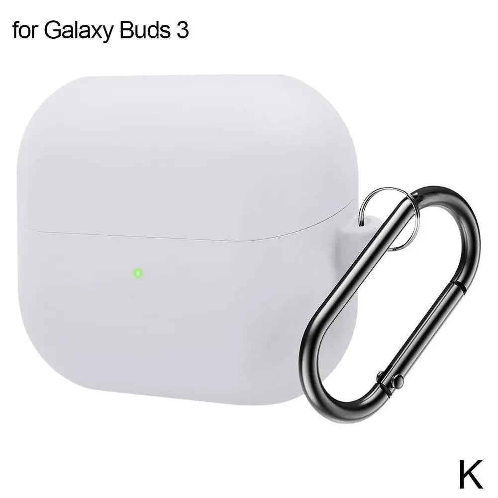 Silicone Case for Samsung Galaxy Buds 3 & 3 Pro + Carabiner