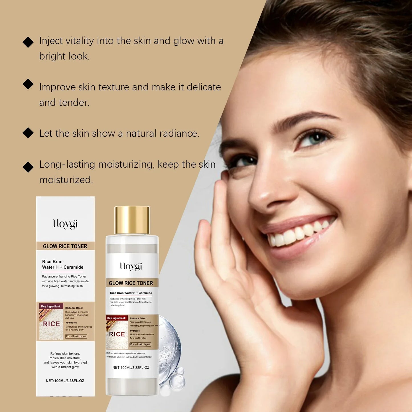 Hoygi Glow Rice Toner – Brightening, Hydrating & Pore Refining