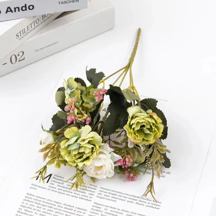 Silk Peony Artificial Flowers for Wedding, Home & Party Décor