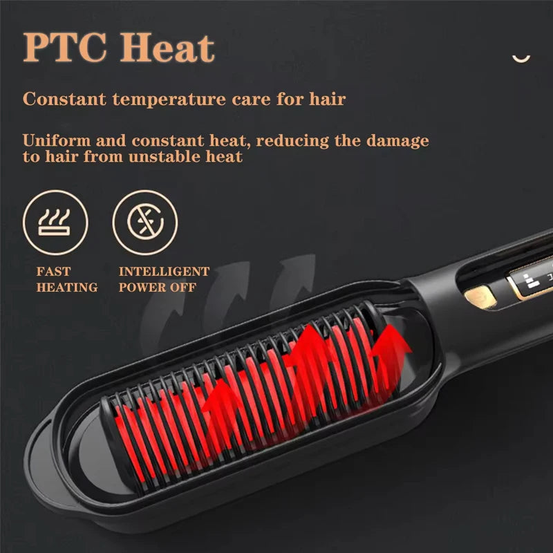New Multiple Gear Intelligent Temperature Control Multi- Function Haircare Accessories Styling Machine Hair Straight Brush Peaceful Pleasures Health and Wellness