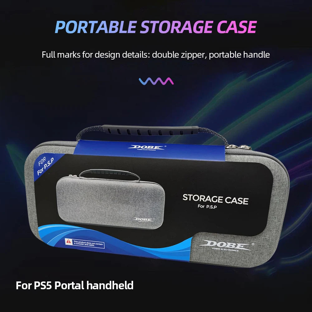 EVA Hard Carrying Case Bag for Sony PS5 PlayStation Portal Case Shockproof Protective Cover Portable Storage Bag for PS Portal Peaceful Pleasures Health and Wellness
