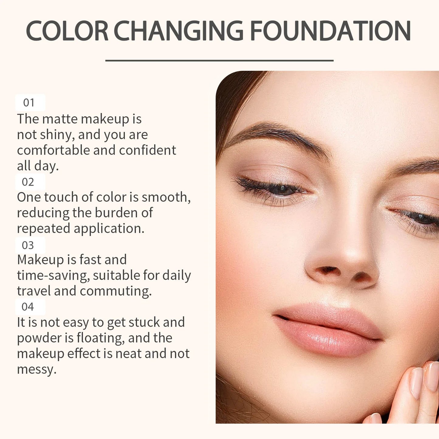 Color-Changing Foundation Concealer SPF | Full Coverage Makeup