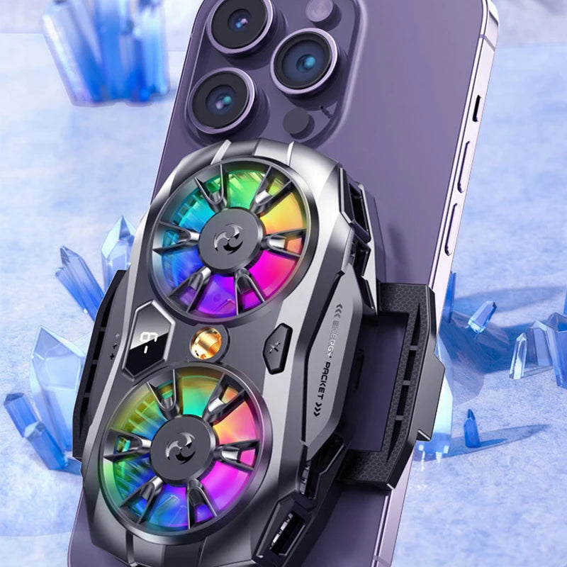 phone cooler gaming portable fan to cool the mobile cooling fan magnetic mobile cooler phone gaming radiator for cell phone fan Peaceful Pleasures Health and Wellness