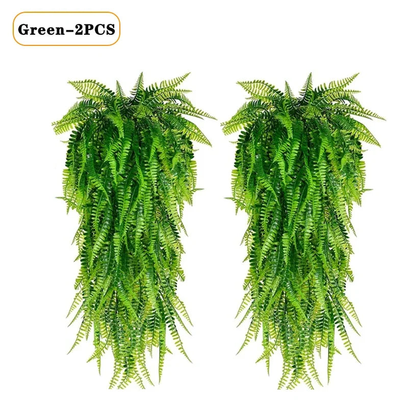 Artificial Hanging Fern Vine Wall Decor – Indoor & Outdoor