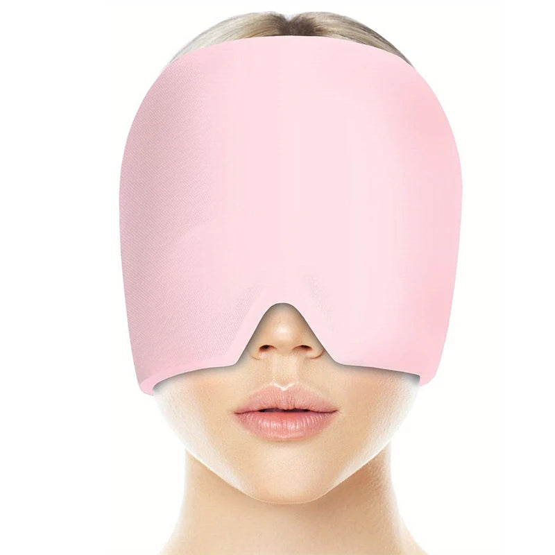 Gel Hot & Cold Head Wrap with Sleep Eye Mask | Dual Therapy