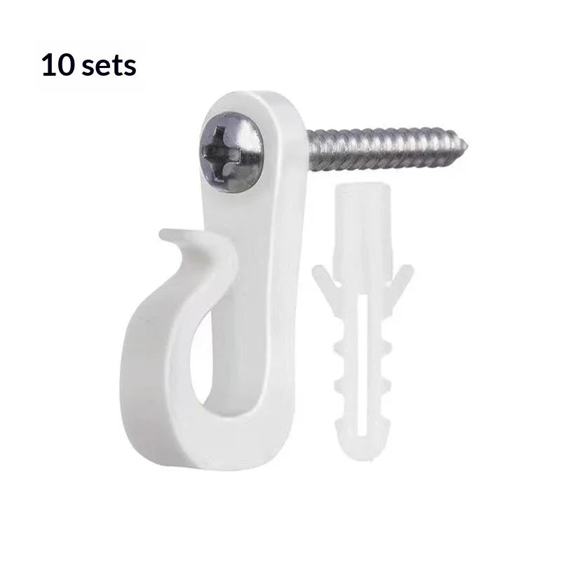 10-Pack Screw-In String Light Hooks | Indoor & Outdoor Use String Light Hooks Peaceful Pleasures Health and Wellness A2