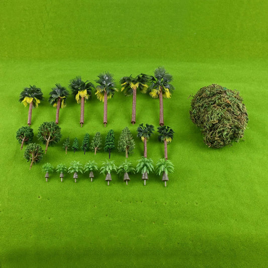 28Pcs Miniature Craft Trees Set – DIY Diorama & Model Landscape Miniature Model Trees Oasis Select Default Title