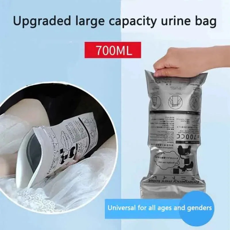 Disposable Emergency Urinal Bags – Unisex Portable Toilet 5/10 Pack