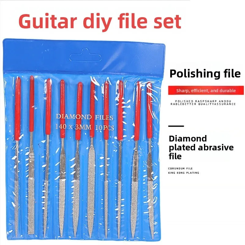 Guitar Pillow Groove Grinding File DIY Diamond Plastic Handle