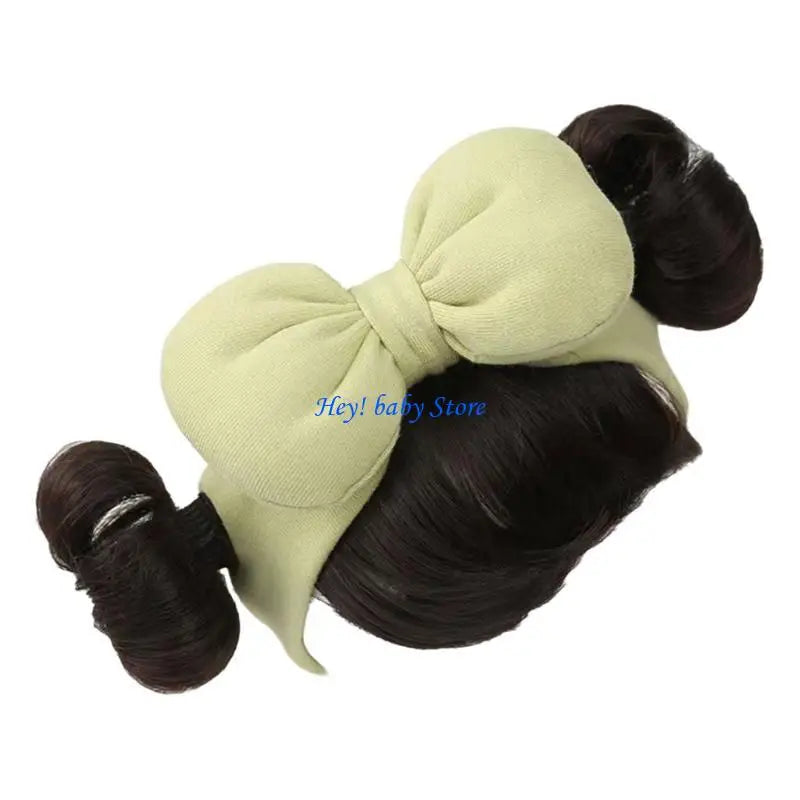 Baby Girl Bowknot Fringe Headband | Soft & Stretchy, Ages 3–12M