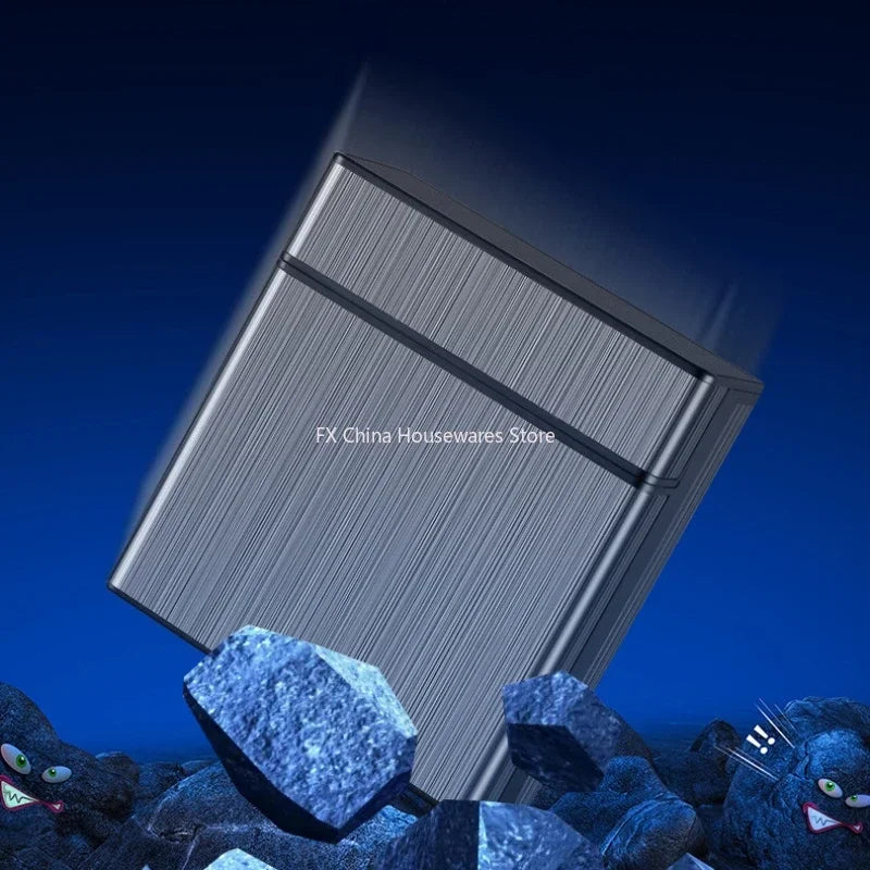 Large Capacity Cigarette Case Automatic Flip Cover Hold 40pcs Cigarettes Anti Pressure Portable Pocket Storage Box Smoking Tools Peaceful Pleasures Health and Wellness
