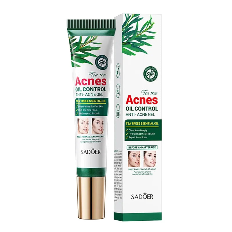 SADOER Tea Tree Acne Cream – Oil Control Hydrating Face Gel